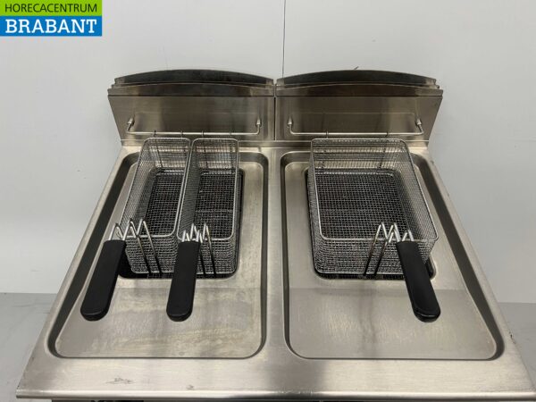 Stainless steel Giorik Double Fryer fryer 2 x 13 liters 23 kW GAS Catering - Image 4