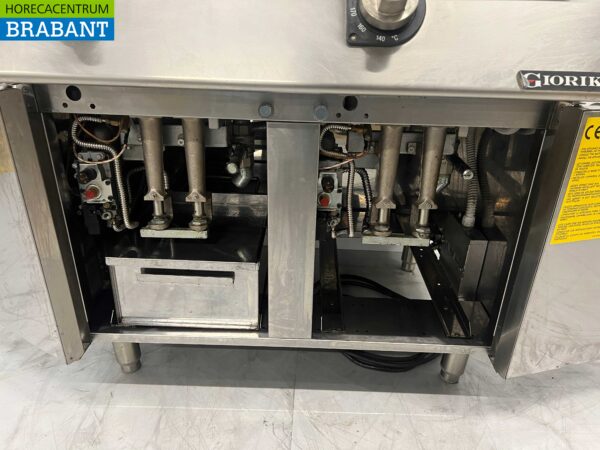 Stainless steel Giorik Double Fryer fryer 2 x 13 liters 23 kW GAS Catering - Image 5