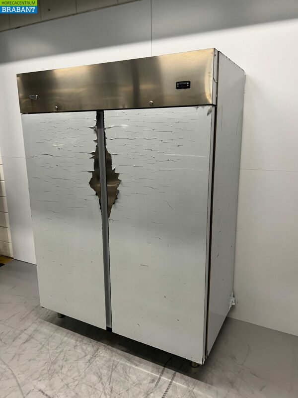Stainless steel Zanussi Double door 2-door Refrigerator 1300 liters 230V Horeca - Image 3