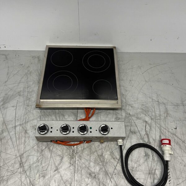 Stainless steel Mareno 4 burner Drop-in Ceramic stove stove 60 cm 400V Horeca