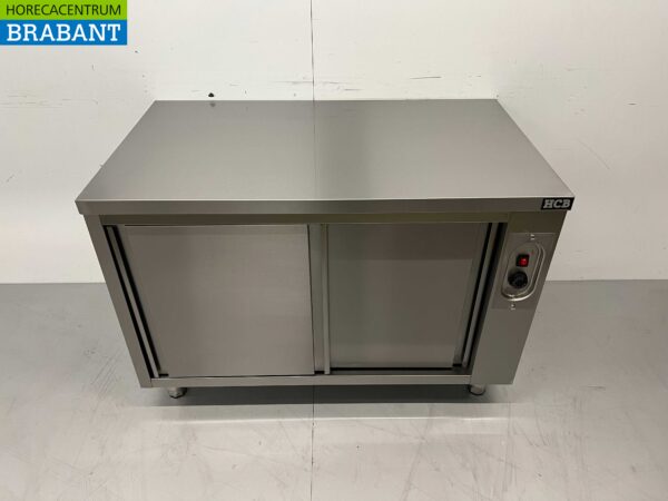 Stainless steel warming cabinet Plate warming cabinet 2 sliding doors Premium-line 120 cm Horeca