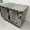 Stainless steel warming cabinet Plate warming cabinet 2 sliding doors Premium-line 120 cm Horeca - Image 2