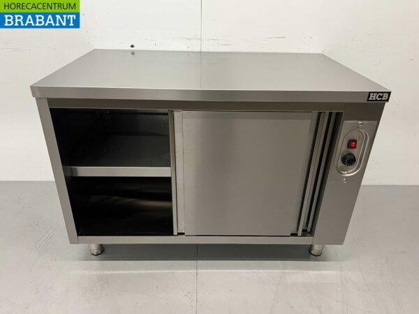 Stainless steel warming cabinet Plate warming cabinet 2 sliding doors Premium-line 120 cm Horeca - Image 5