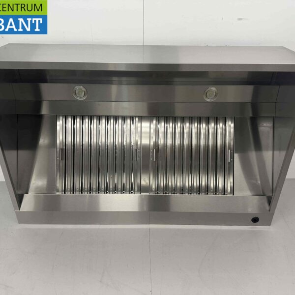 Stainless steel extractor hood Extractor hood with slat filters Premium-line 150 cm Box model Box model Catering