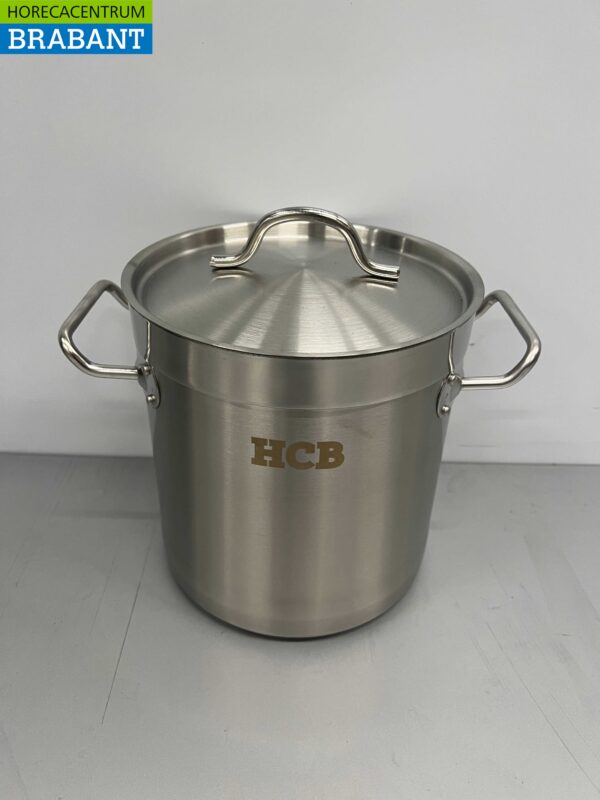 Stainless steel Soup Pan Cooking Pan Induction 20 x 20 cm 6 liter Catering