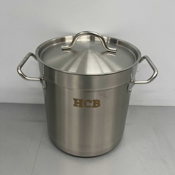 Stainless steel Soup Pan Cooking Pan Induction 20 x 20 cm 6 liter Catering