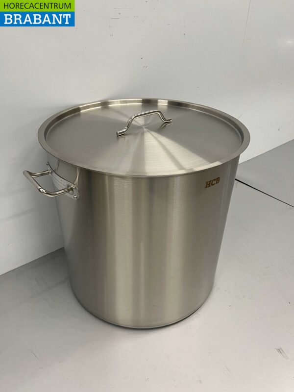 Stainless steel Soup Pan Cooking Pan Induction 55 x 55 cm 130 liters Horeca - Image 2