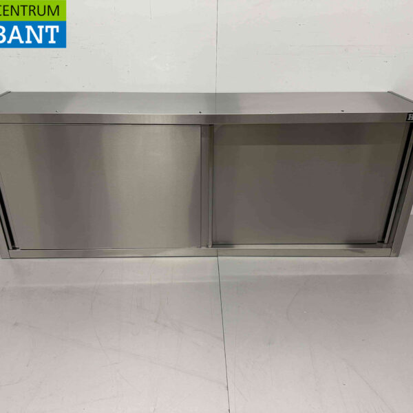 Stainless steel HCB Wall Cabinet Premium-line 2 Sliding Doors 180 cm Catering