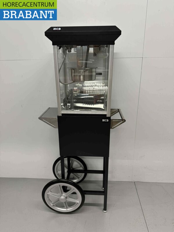 Popcorn machine Popcorn machine with stand black 230V Braderie Markt Horeca