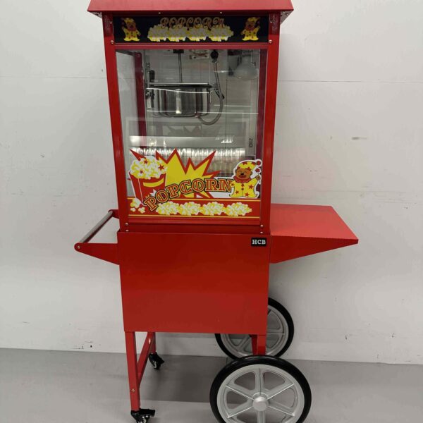 Luxury Popcorn machine Popcorn machine Red with stand 230V Braderie Market Catering