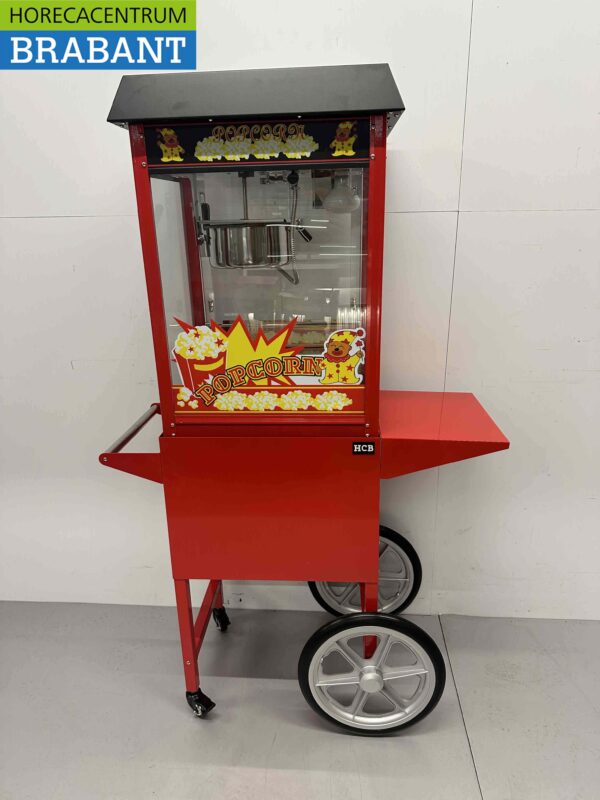Luxury Popcorn machine Popcorn machine Black with base 230V Braderie Market Catering