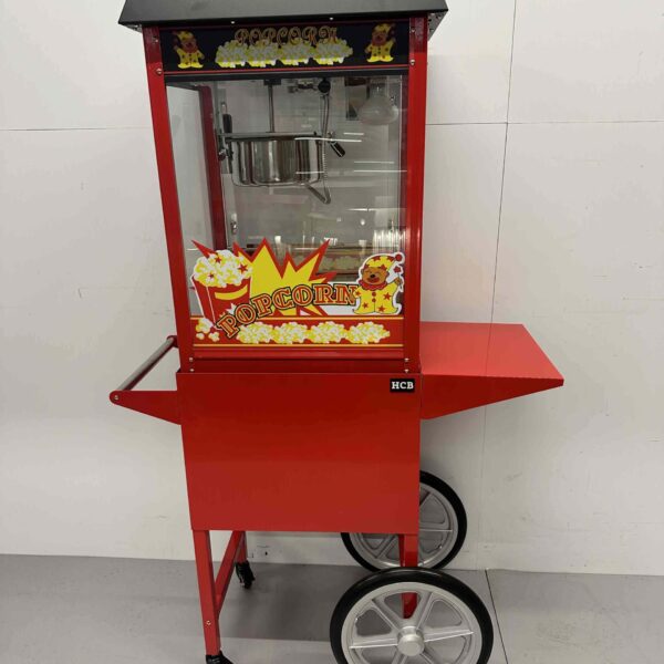 Luxury Popcorn machine Popcorn machine Black with base 230V Braderie Market Catering
