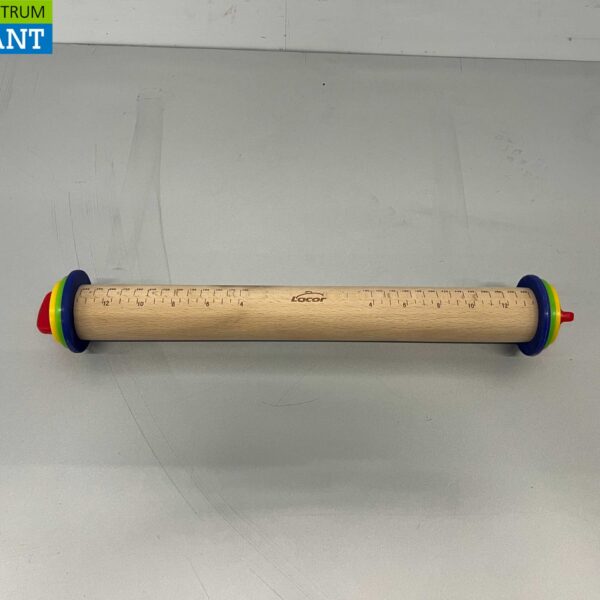 Lacor Wooden rolling pin with guide rings 34 cm Catering