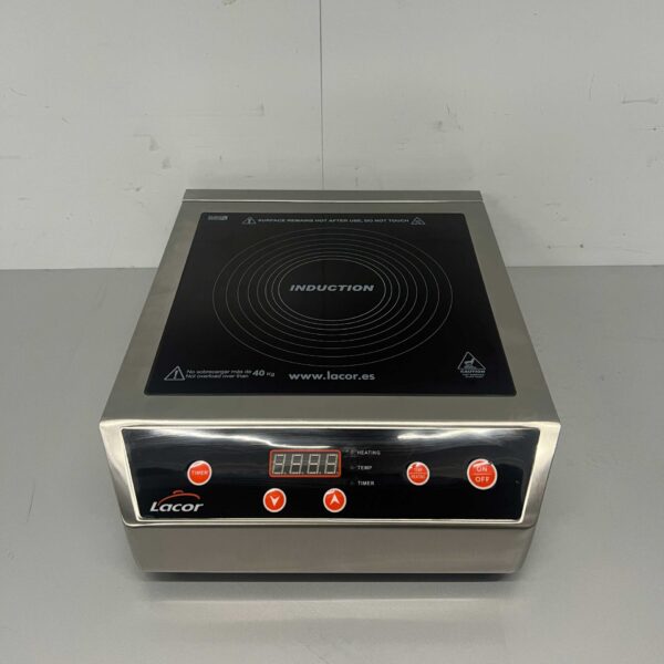 Stainless steel Lacor Induction stove hob 3.5 kW 230V Horeca