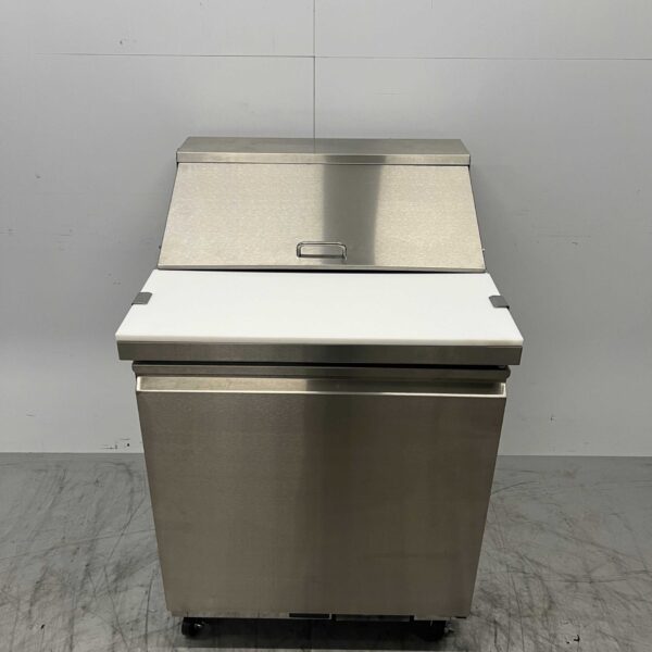 Stainless steel Polar UA009 Refrigerated Workbench Saladette 1 door 73,5 cm 230V Horeca