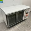 Stainless steel Polar Refrigerated Workbench 2 glass doors / glass doors 136 cm 230V Horeca - Image 3