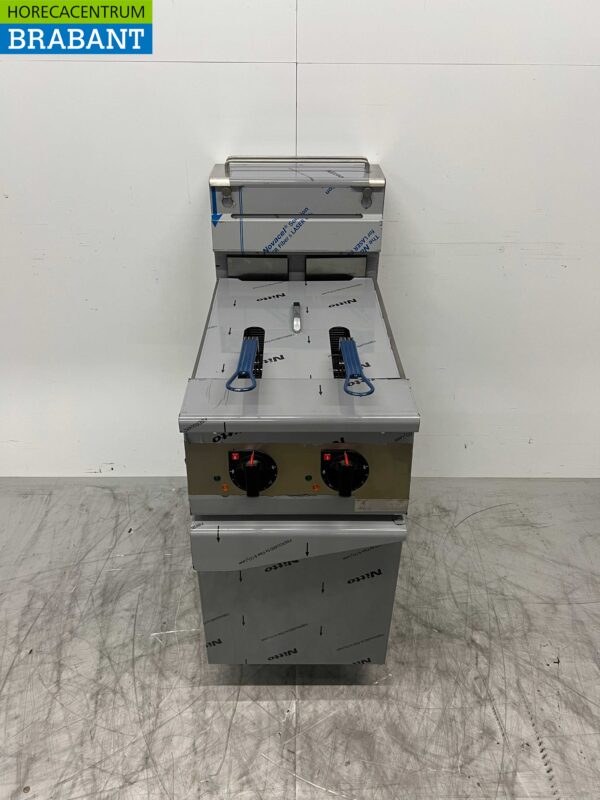 Stainless steel deep fryer Premium-line 2 x 12.5 liters 400V Horeca