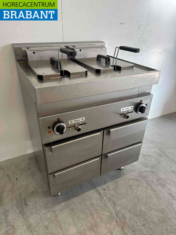 Stainless steel Double Fryer Fryer 2 x 10 liters 400V Catering - Image 4
