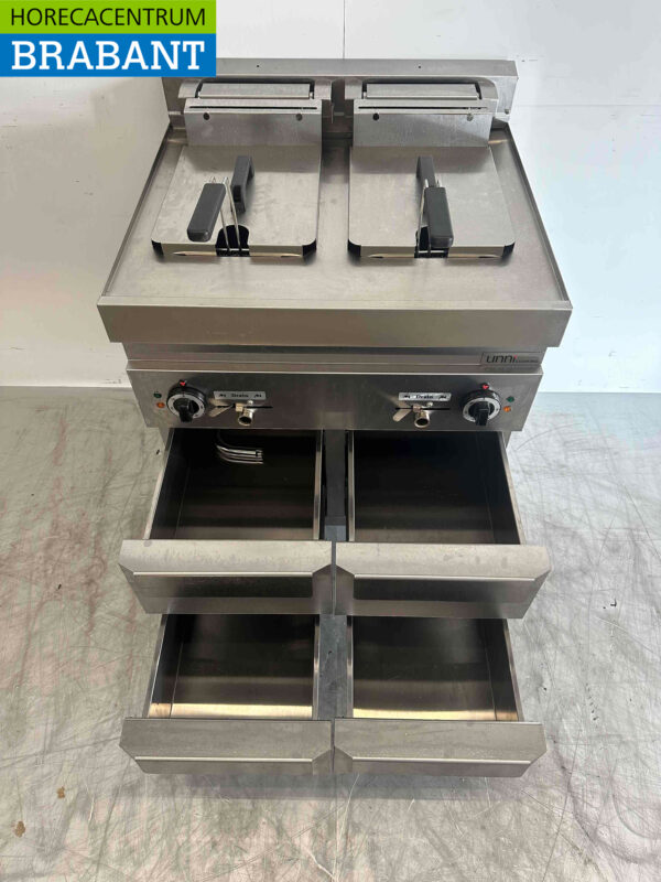 Stainless steel Double Fryer Fryer 2 x 10 liters 400V Catering - Image 6