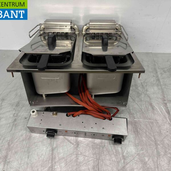 Stainless steel Mareno Drop-in Deep Fryer 2 x 10 liters 400V Horeca