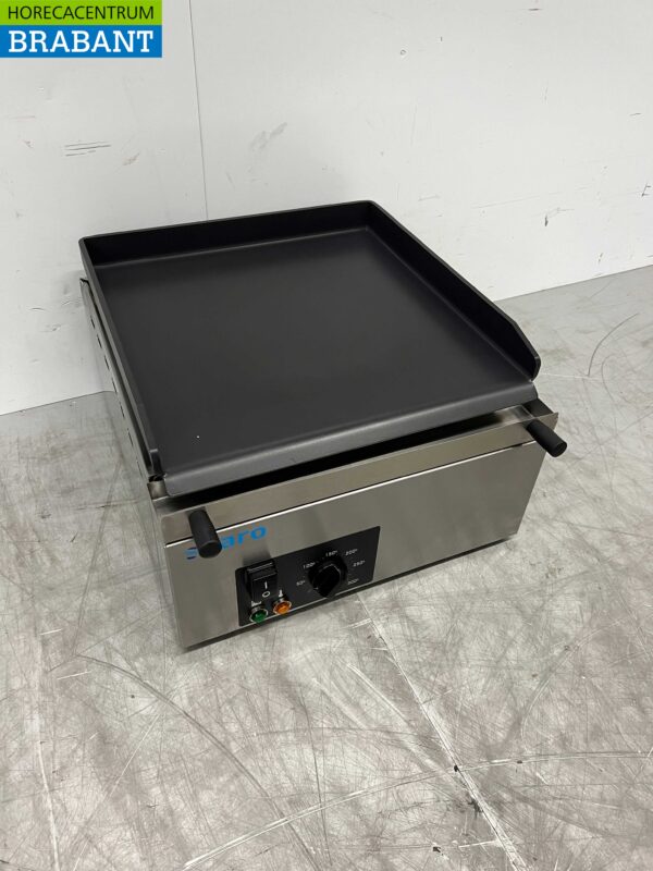Stainless steel Saro Grill Plate Griddle Smooth 40 cm 230V Catering - Image 2