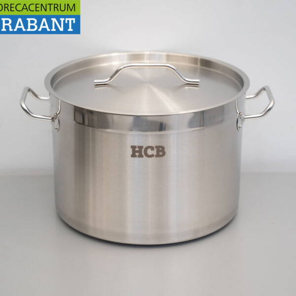 Stainless steel HCB Soup Pan Cooking Pan Induction 30 x 20 cm 14 liter Horeca