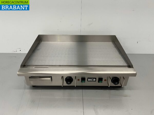 Stainless steel Grill Plate Griddle Smooth 74 cm 400V Catering