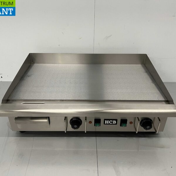 Stainless steel Grill Plate Griddle Smooth 74 cm 400V Catering