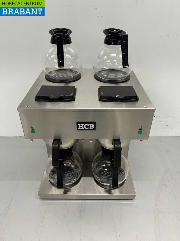 Stainless steel HCB Double Coffee Maker Coffee machine 2 x 1.8 liters 230V Horeca