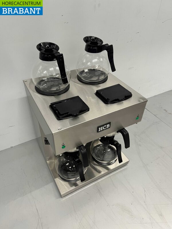 Stainless steel HCB Double Coffee Maker Coffee machine 2 x 1.8 liters 230V Horeca - Image 3