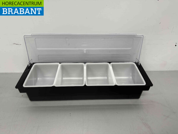 HCB Ingredient holder Ingredient tray Garnish unit with 4 trays 49.5 cm Horeca - Image 4