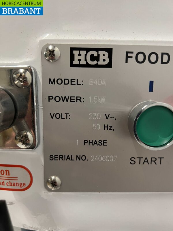 RVS HCB Planet Mixer Mixer RVS tub 40 liter 230V Bakery Catering - Image 9