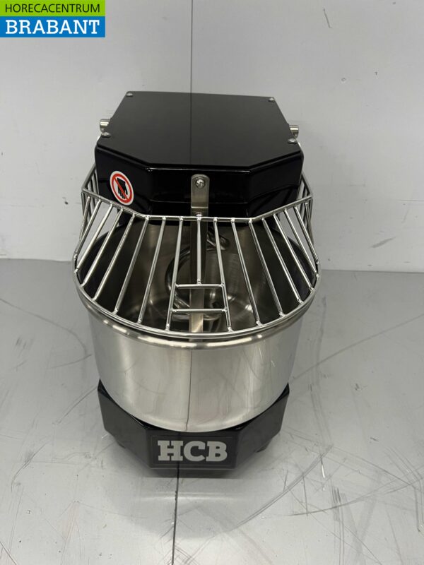 Stainless steel HCB Spiral kneader dough mixer 8 liters Black 230V Horeca