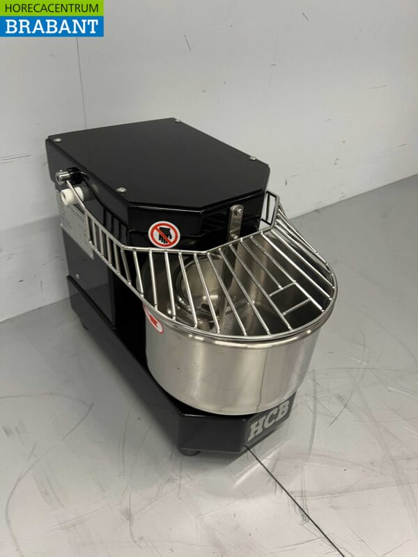 Stainless steel HCB Spiral kneader dough mixer 8 liters Black 230V Horeca - Image 3