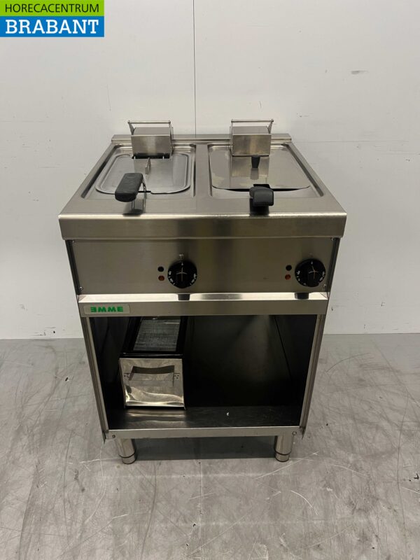 Stainless steel Emme Double Fryer Fryer 2 x 10 liters 400V Horeca