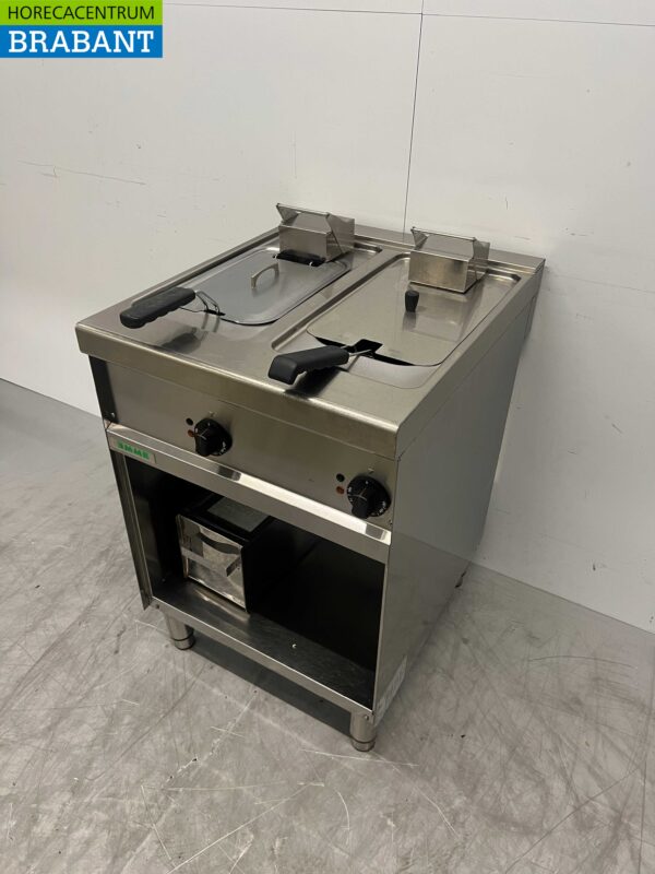 Stainless steel Emme Double Fryer Fryer 2 x 10 liters 400V Horeca - Image 3