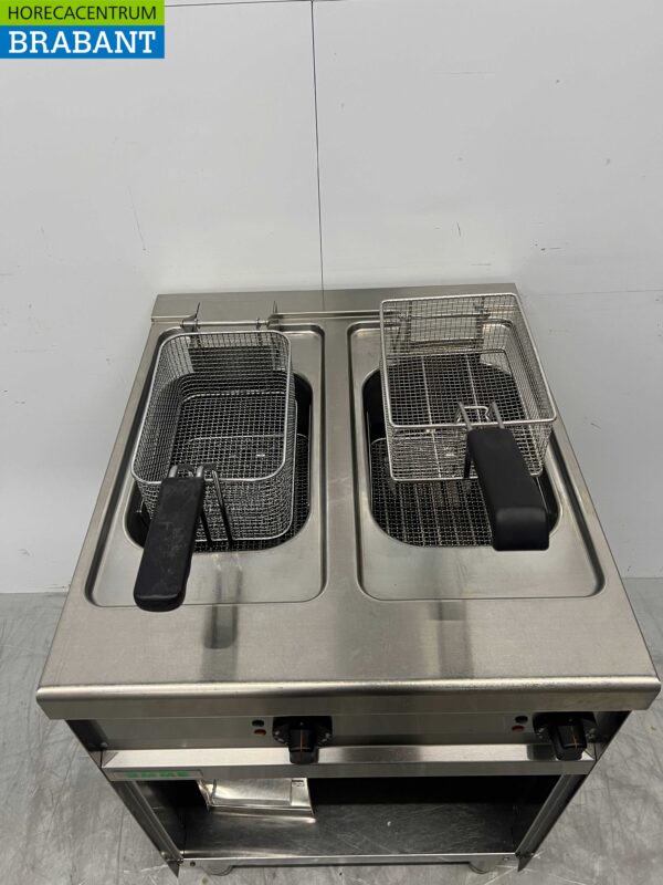 Stainless steel Emme Double Fryer Fryer 2 x 10 liters 400V Horeca - Image 4