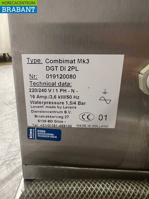 Stainless steel Leventi Combimat DGT Combisteamer Steamer Oven Steam function 60/40 cm 230V Horeca - Image 7
