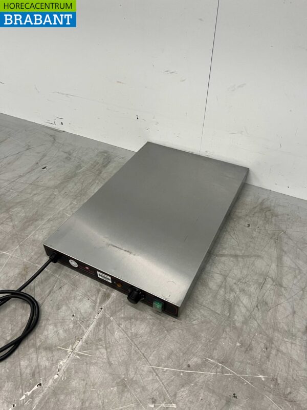 Stainless steel CaterChef Hot plate Hot plate Rechaud 40 x 60 cm 230V Horeca - Image 2