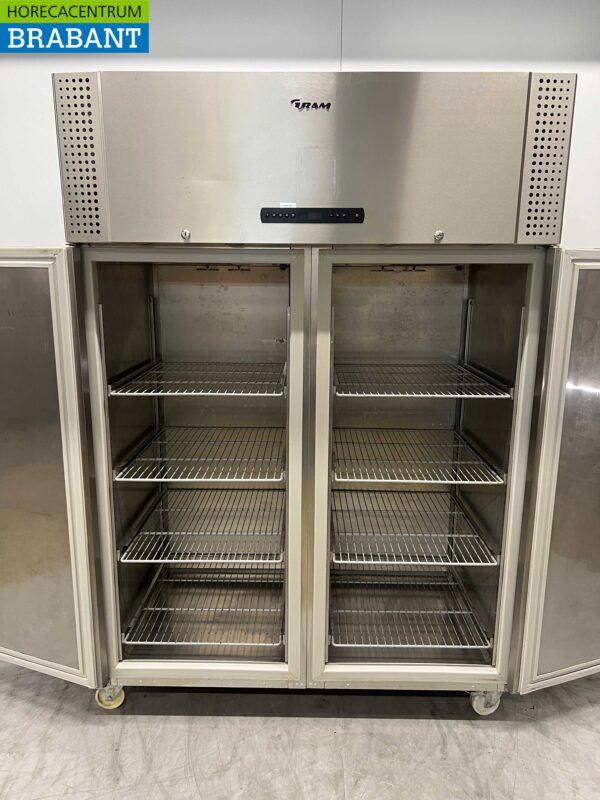 Stainless steel Gram Double-door 2-door Refrigerator Refrigerator 1270 liters 230V Horeca - Image 4