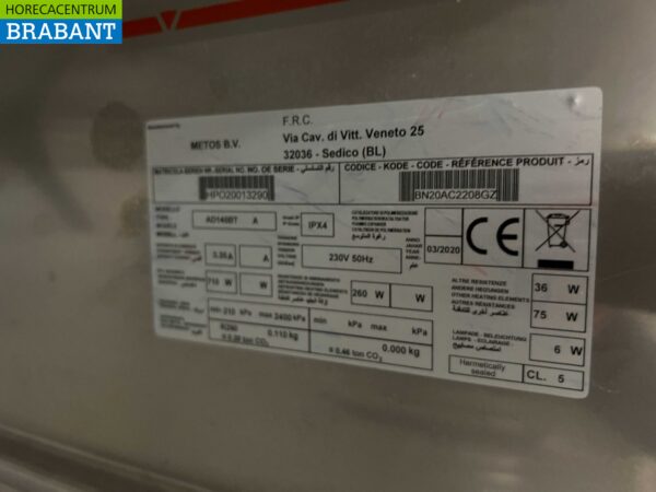 Stainless steel Polaris AD 140 BT Double door 2 door Freezer Freezer 1400 liters 230V Horeca - Image 5
