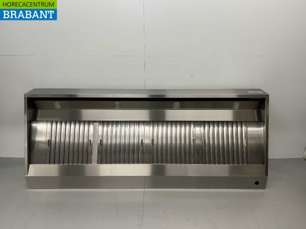 Stainless steel Extractor Hood Hood Motor 2500 kuub Sloping model Premium-line 250 cm 230V Horeca