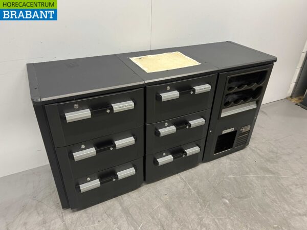 Gamko Backbar Bar Cooler Bottle Nest 5 Drawers 170.5 cm Catering - Image 3