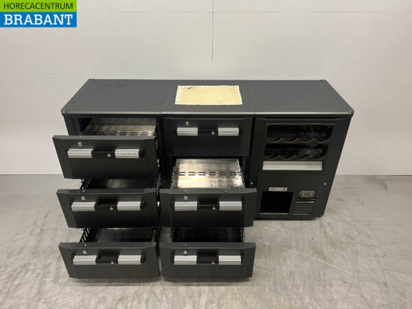Gamko Backbar Bar Cooler Bottle Nest 5 Drawers 170.5 cm Catering - Image 4