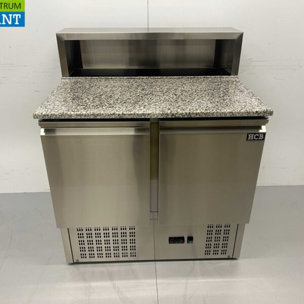 Stainless steel Pizza Workbench Pizza Table Saladette 90 cm 230V Horeca