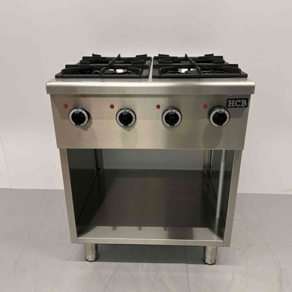 Stainless steel HCB 4 burner gas stove stove Series 700 70 cm 24 kW Horeca
