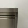 Stainless Steel Work Cupboard Cabinet Work Table 2 sliding doors and 3 drawers and waste bin 200 cm Catering - Image 7