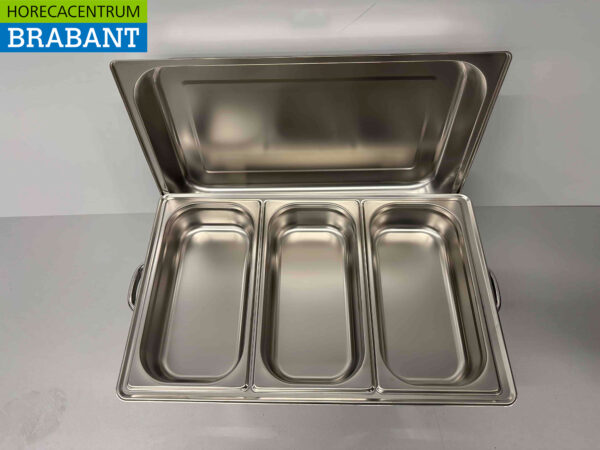 Stainless steel HCB Chafing dish set 1 x 1/1, 2 x 1/2 and 3 x 1/3 GN Horeca - Image 7