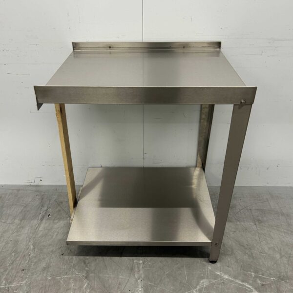 Stainless steel draining table tbv pass through dishwasher 70 cm Horeca