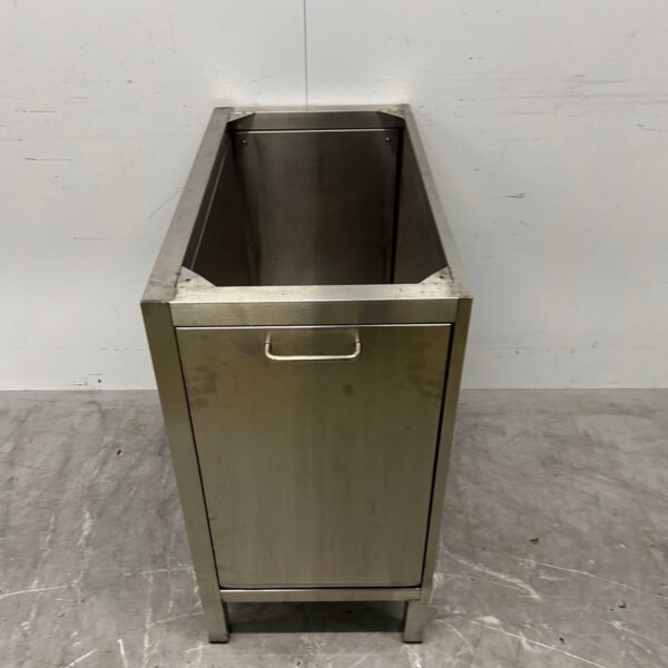 Stainless steel Base with waste door 44.5 x 81 x 85 cm Catering